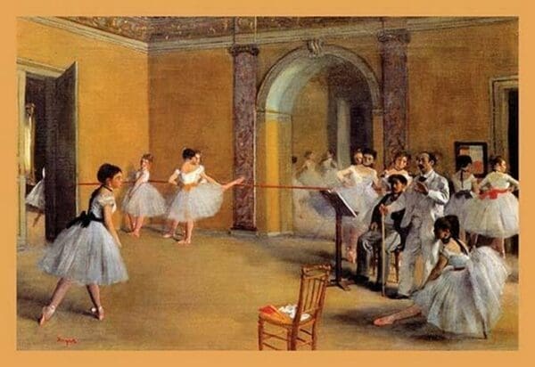 Dance Classes at the Opera by Edgar Degas - Art Print