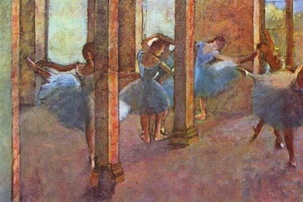 Dancers in the Foyer by Edward Degas - Art Print