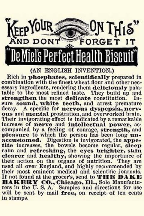 De Miel's Perfect Health Biscuit - Art Print