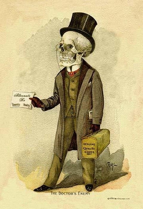 Death Fills a Prescription by F. Frusius M.D. - Art Print