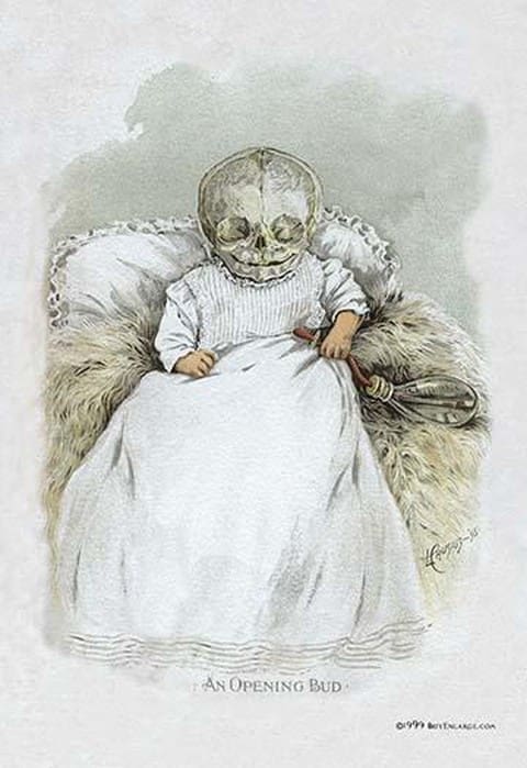 Death in Swaddling Clothing by F. Frusius M.D. - Art Print