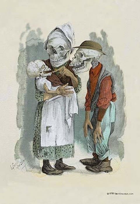 Death in the Family by F. Frusius M.D. - Art Print