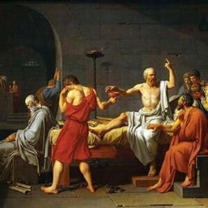 Death of Socrates by Jacques-Louis David - Art Print