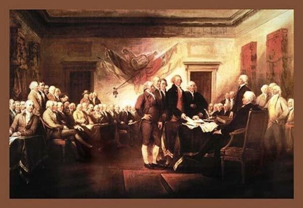 Declaration of Independence by John Trumbull #2 - Art Print