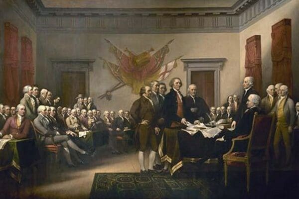 Declaration of Independence by John Trumbull - Art Print