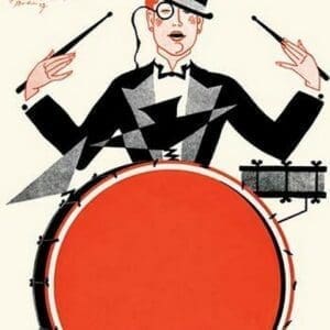 Deco Drummer by Hertze - Art Print