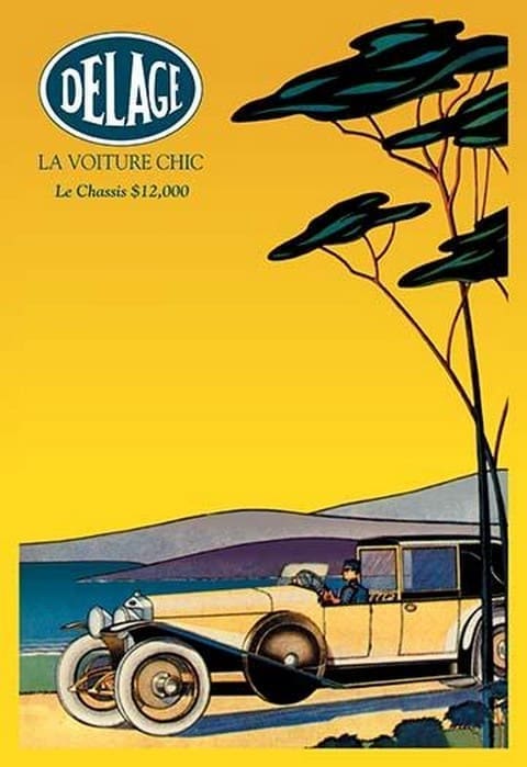 Delage - Out for a Drive - Art Print