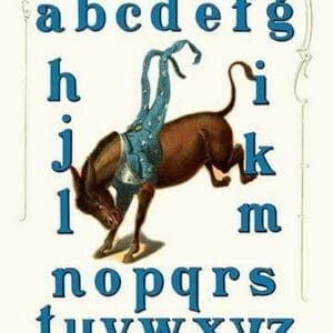 Democratic Party Alphabet - Art Print