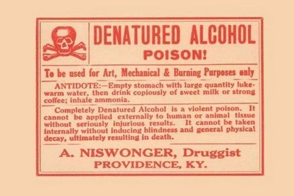 Denatured Alcohol - Art Print