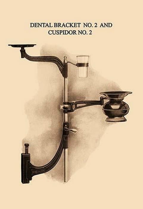 Dental Bracket No. 2 and Cuspidor No. 2 by H. D. Justi & Son - Art Print