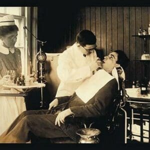 Dental Work by Lewis Wickes Hine - Art Print