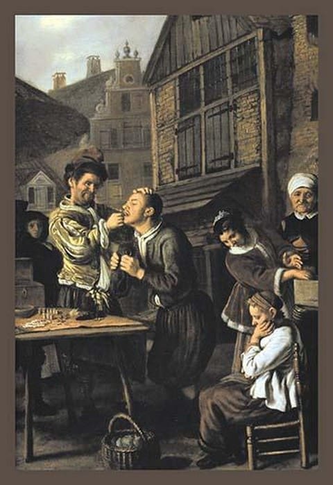 Dentist with an Audience by Jan Victors - Art Print