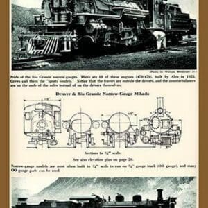 Denver and Rio Grande Narrow-Gauge Mikado - Art Print