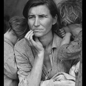 Destitute Pea Pickers in California by Dorothea Lange - Art Print