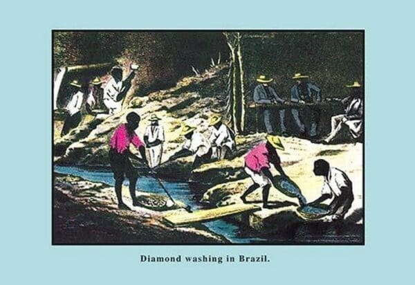 Diamond Washing in Brazil by John Howard Appleton - Art Print