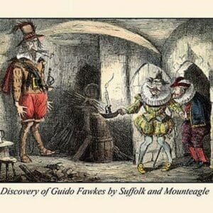 Discovery of Guido Fawkes by Suffolk and Mounteagle by John Leech - Art Print