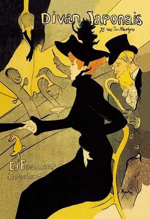 Divan Japonais by Henri de Toulouse-Lautrec - Art Print