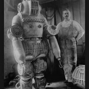 Diver With Diving Suit - Art Print