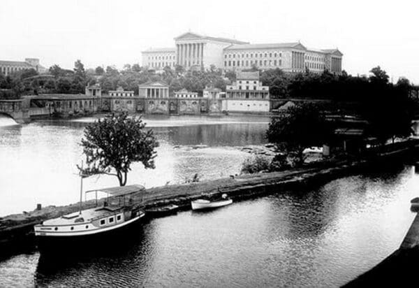 Dock on the River by the Art Museum