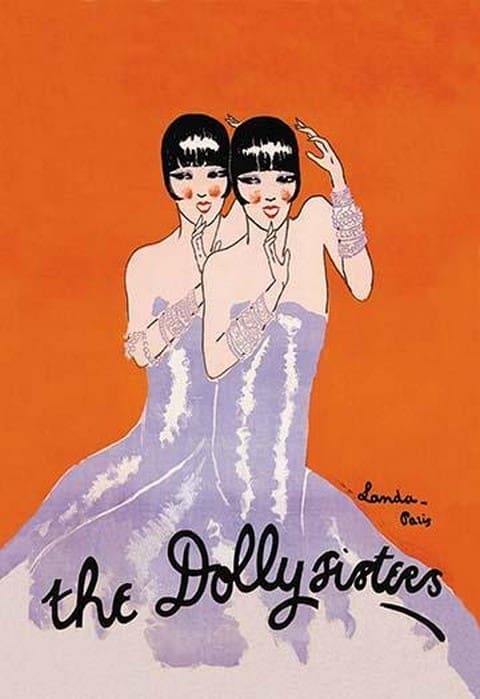 Dolly Sisters by G. Landa - Art Print