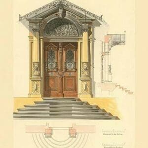 Doorway of Zurich Villa - Switzerland by Hausthure - Art Print