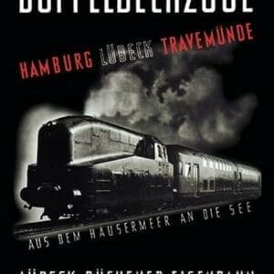 Doppeldeckzuge - Hamburg/Lubek/Travemunde - Art Print