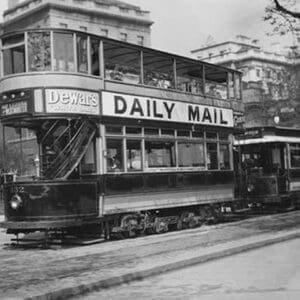 Double Decker London Tram Car - Art Print