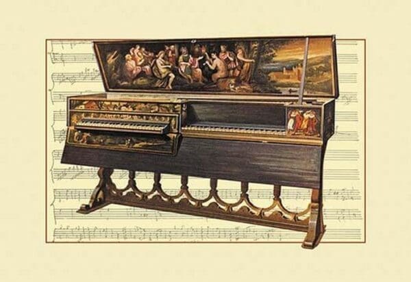 Double Spinet or Virginal by Theodore Thomas - Art Print