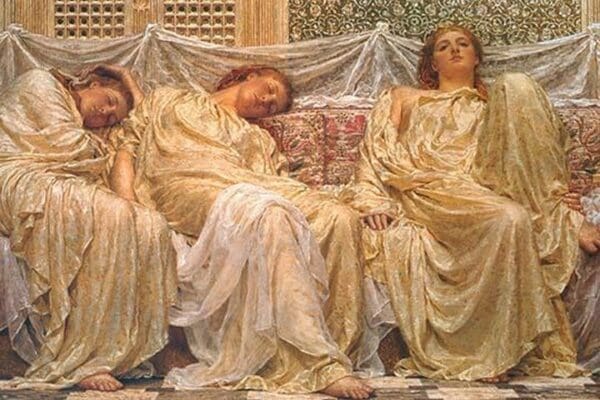 Dreamers by Albert Joseph Moore - Art Print