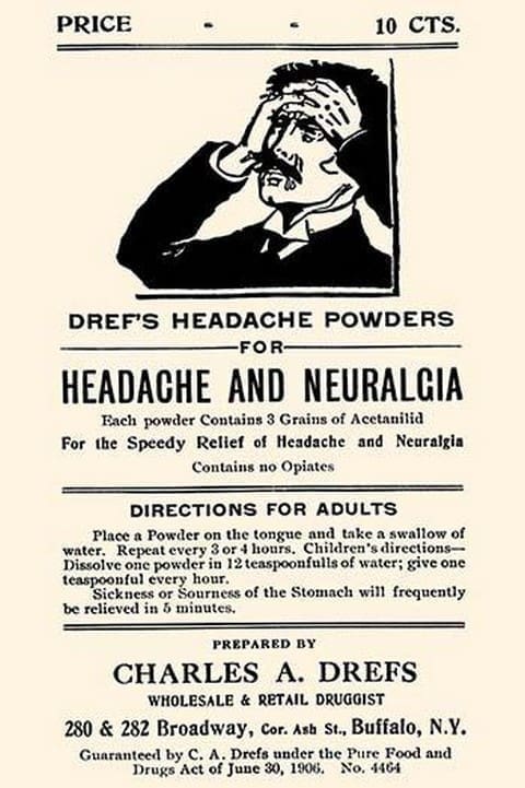 Dref's Headache Powders - Art Print