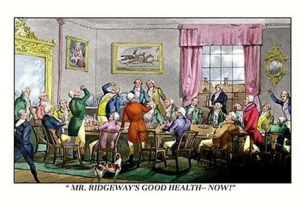 Drink to Mr. Ridgeway's Good Health by Henry Thomas Alken - Art Print