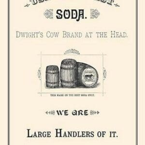 Dwights Cow Brand Soda - Art Print