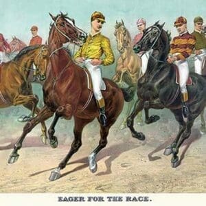 Eager for the race by Currier & Ives - Art Print