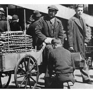 Early Philadelphia Pretzel Vendor - Art Print