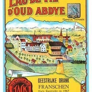 Eau-de-Vie D'oud Abdye Distillery Label - Art Print