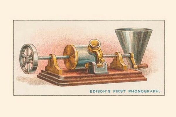 Edison's First Phonograph - Art Print