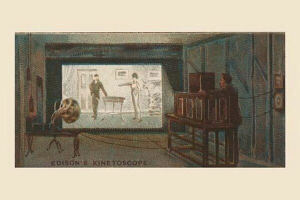 Edison's Kinetoscope - Art Print