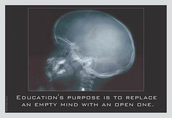 Education for an Empty Mind - Art Print