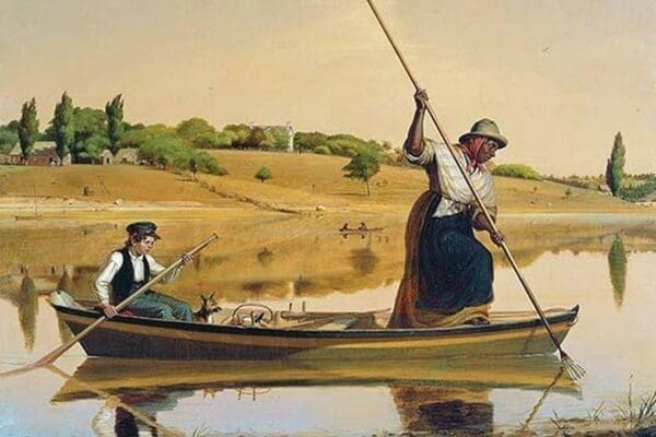 Eel Spearing at Setauket by William Sydney Mount - Art Print