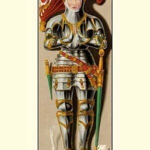 Effigy of Sir Richard Vernon by H. Shaw - Art Print