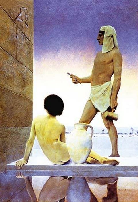 Egypt by Maxfield Parrish - Art Print