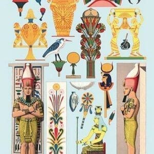 Egyptian Design by Auguste Racinet - Art Print