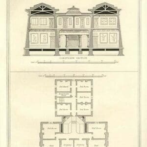 Egyptian Interior Plan by Richard Brown - Art Print