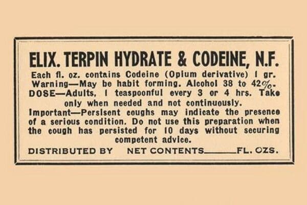 Elixir Terpin Hydrate & Codeine N.F. - Art Print