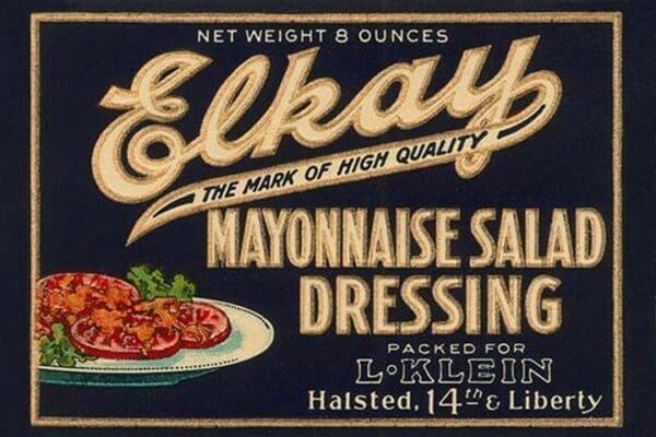 Elkay Mayonnaise Salad Dressing - Art Print