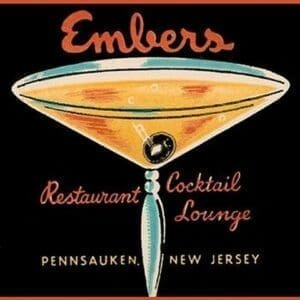 Embers Restaurant Cocktail Lounge - Art Print