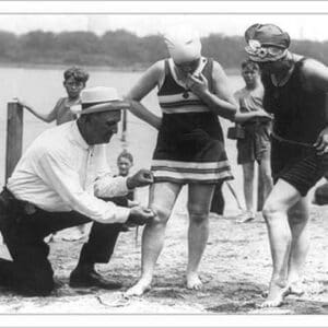 Enforcement of the bathing suit law by National Photo Co. - Art Print