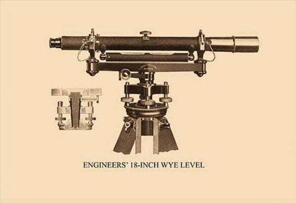 Engineers' 18 Inch Wye Level - Art Print