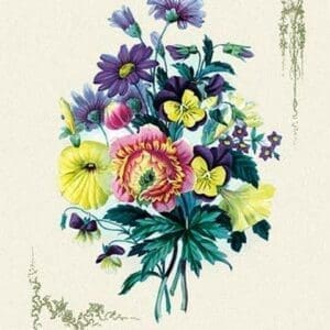 Ensemble with Pansy - Art Print