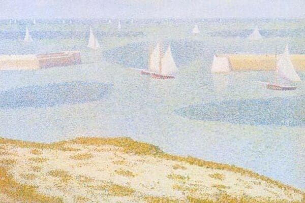 Entrance to the Port of Bessin by Georges Seurat #2 - Art Print